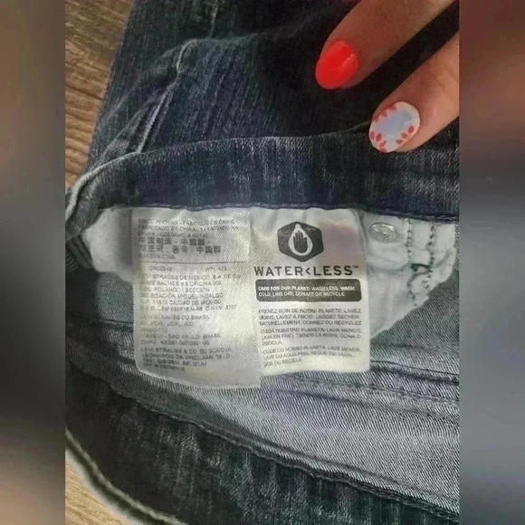 Levis 505 Denim Jeans Juniors 14 Medium Blue Wash High Rise Straight Leg - Picture 4 of 6